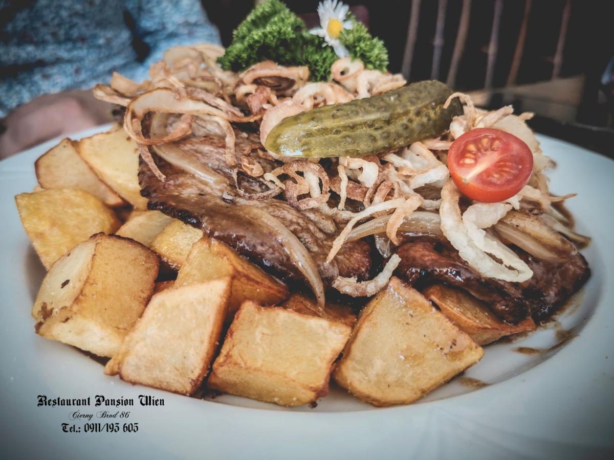 Restaurant Pansion Wien Cierny Brod エクステリア 写真